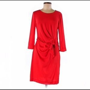EUC Diane von Furstenburg red silk blend dress, 8